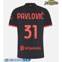 Maglie da calcio AC Milan Strahinja Pavlovic #31 Terza Maglia Femminile 2026-27 Manica Corta